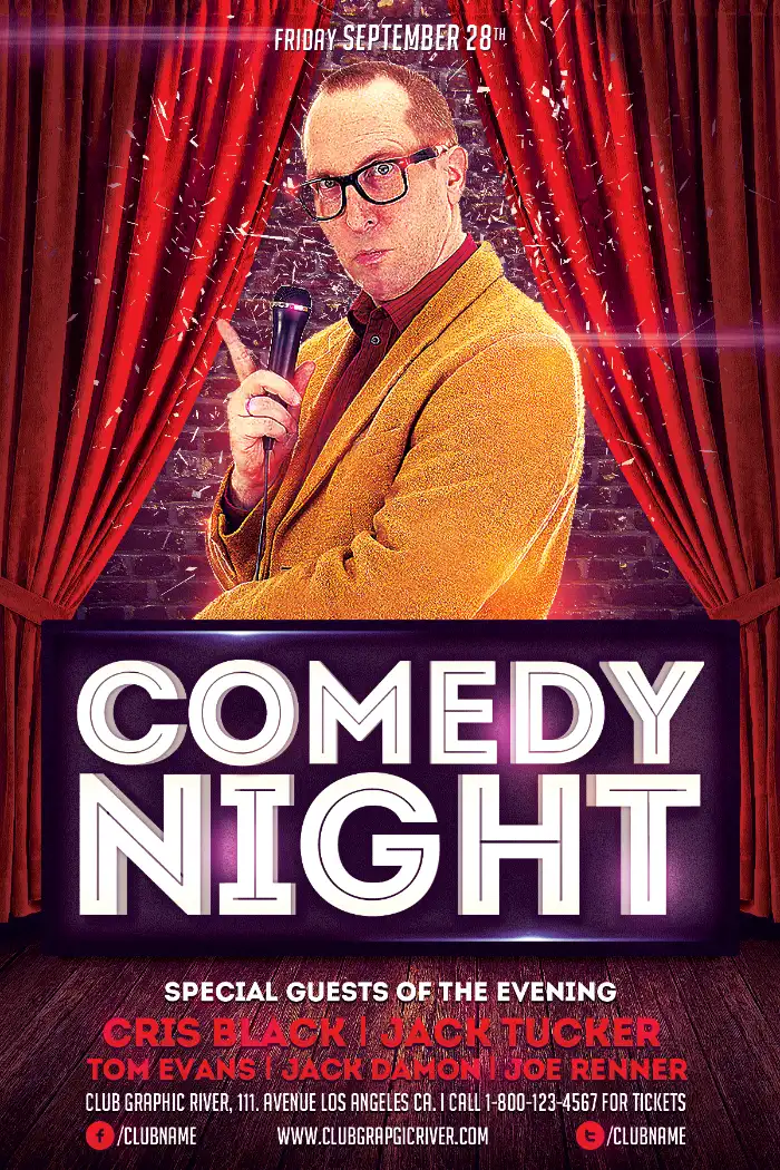 Comedy Night Flyer Template