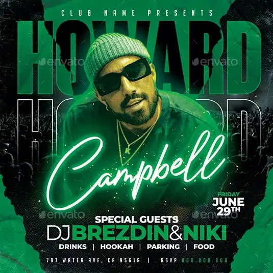 DJ Artist Concert Instagram Template