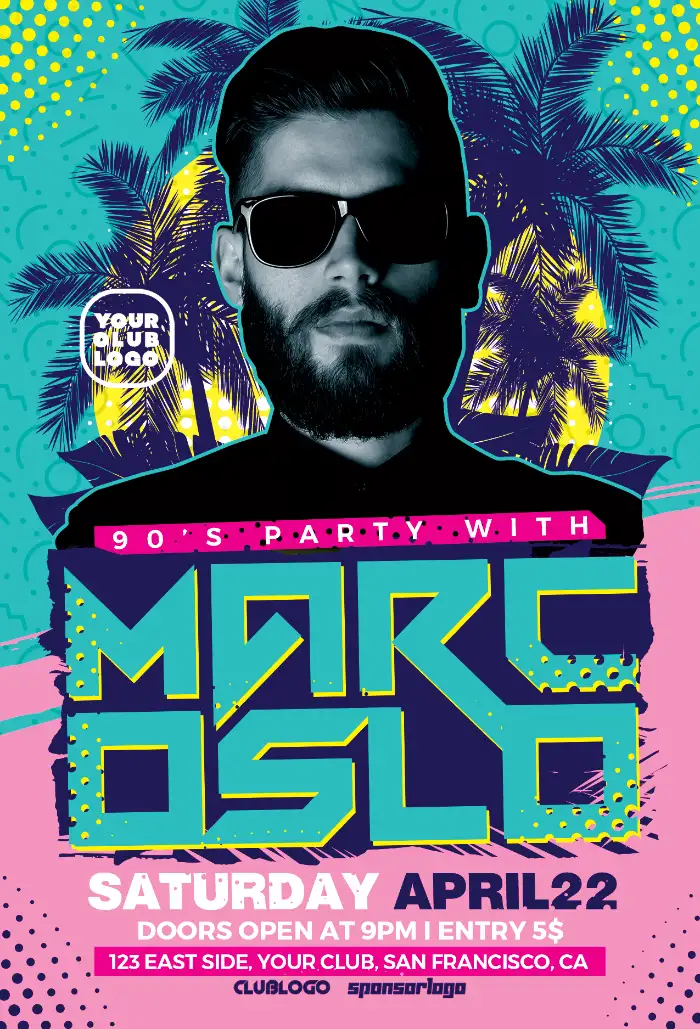Electro House Club Flyer Template