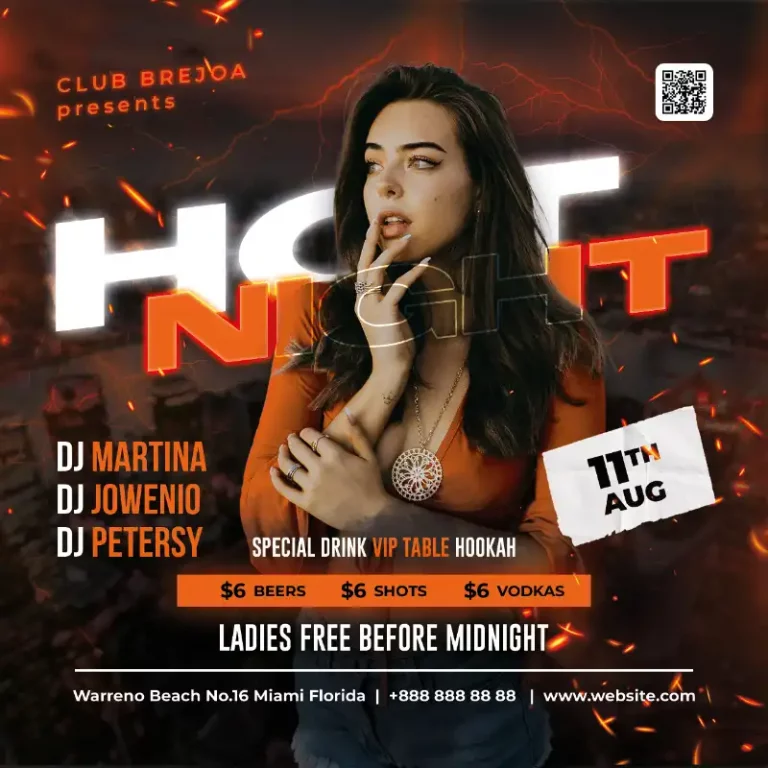 Free Instagram Template for Club and Party Events