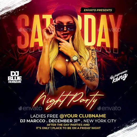 Hot Night Club Instagram Template