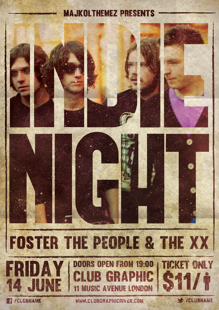 Indie Music Night Flyer Template