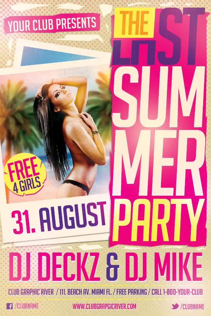 Last Summer Flyer Template