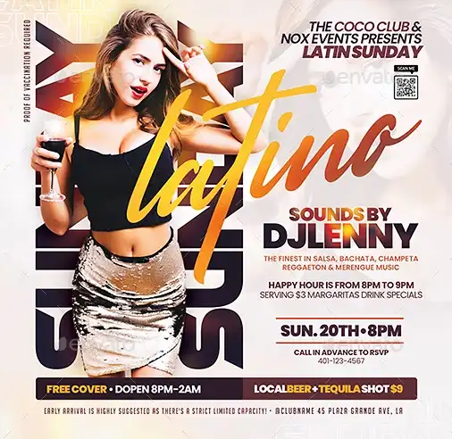 Latin Nights Instagram Template