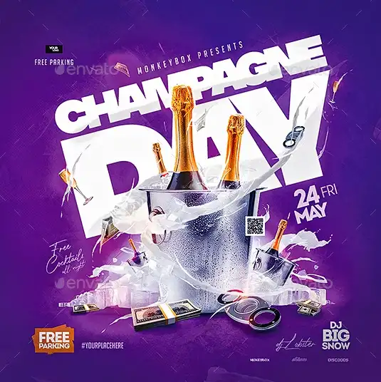 Champagne Club Instagram Template
