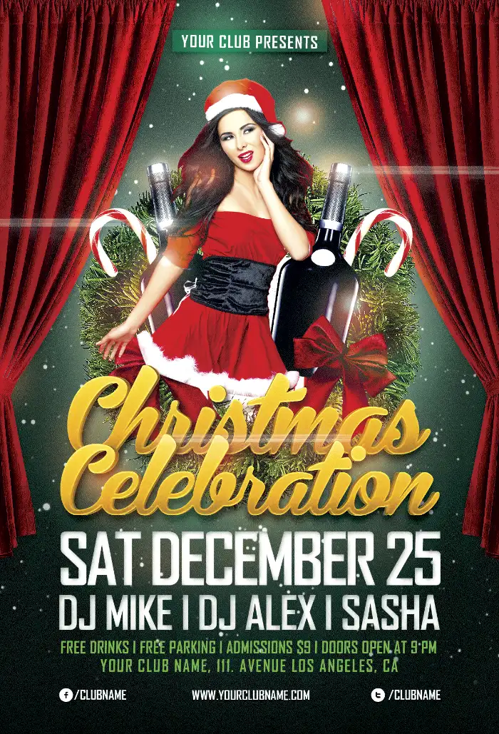 Christmas Celebration Flyer Template