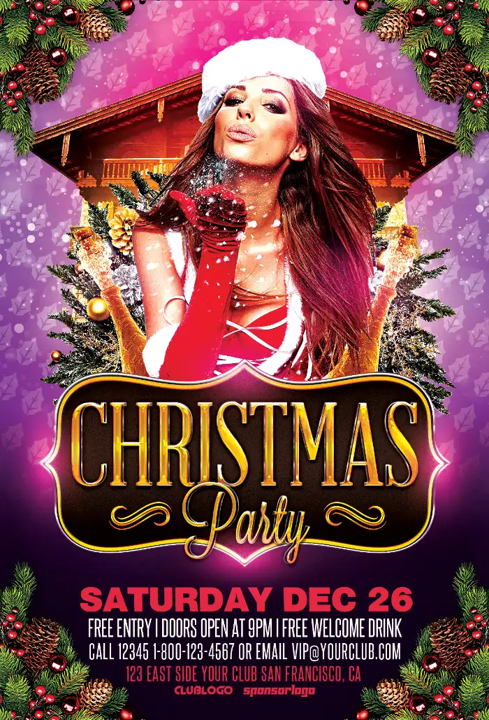 Christmas Night Flyer Template