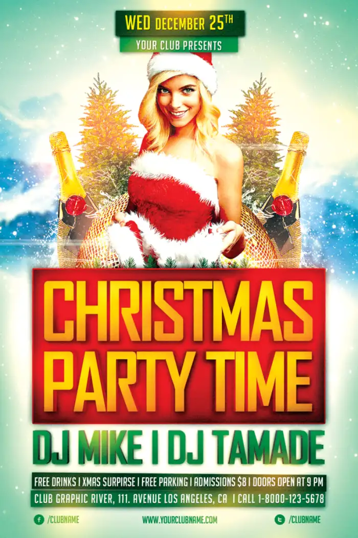 Christmas Time Flyer Template