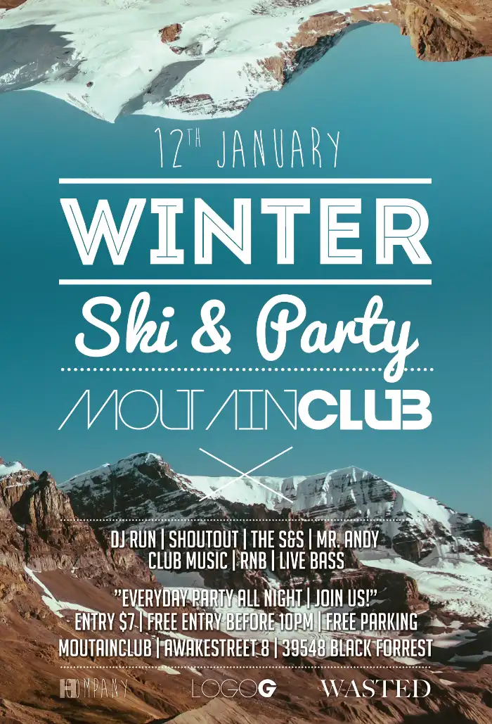 Cool Winter Flyer Template