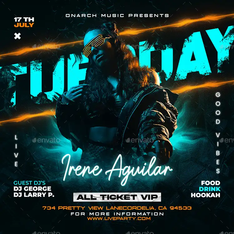DJ Night Club Instagram Template