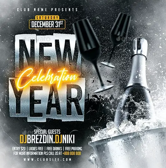 New Year Party Event Instagram Template