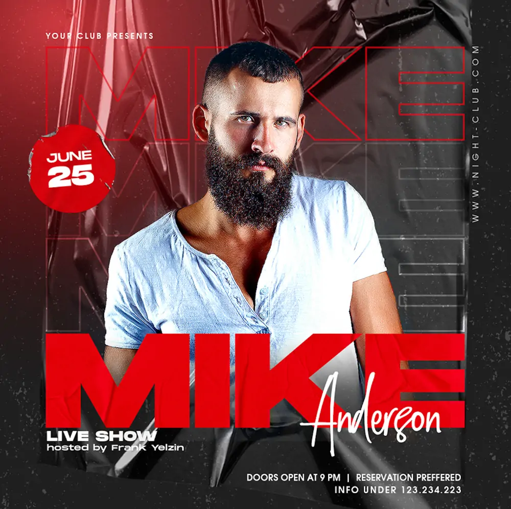 DJ Music Night Instagram Template