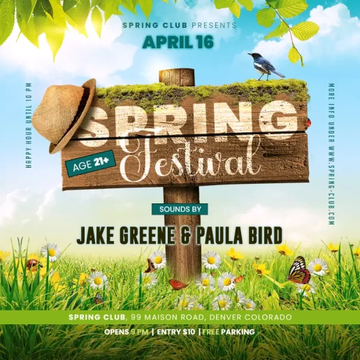 Spring Festival Instagram Template