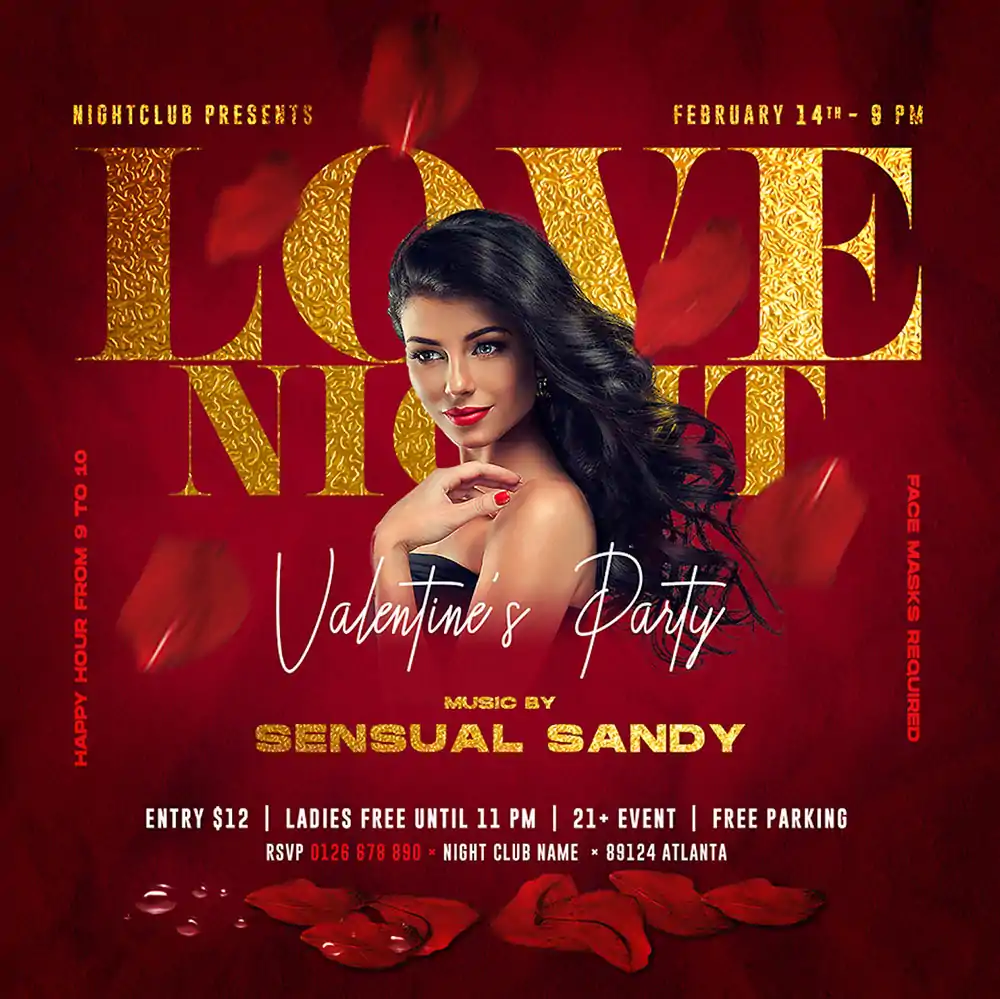 Valentine’s Day Party Instagram Template