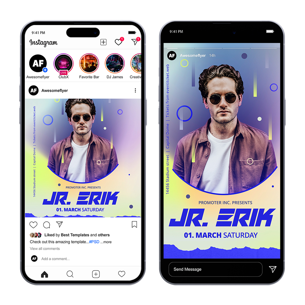 DJ Flyer and Social Media Template
