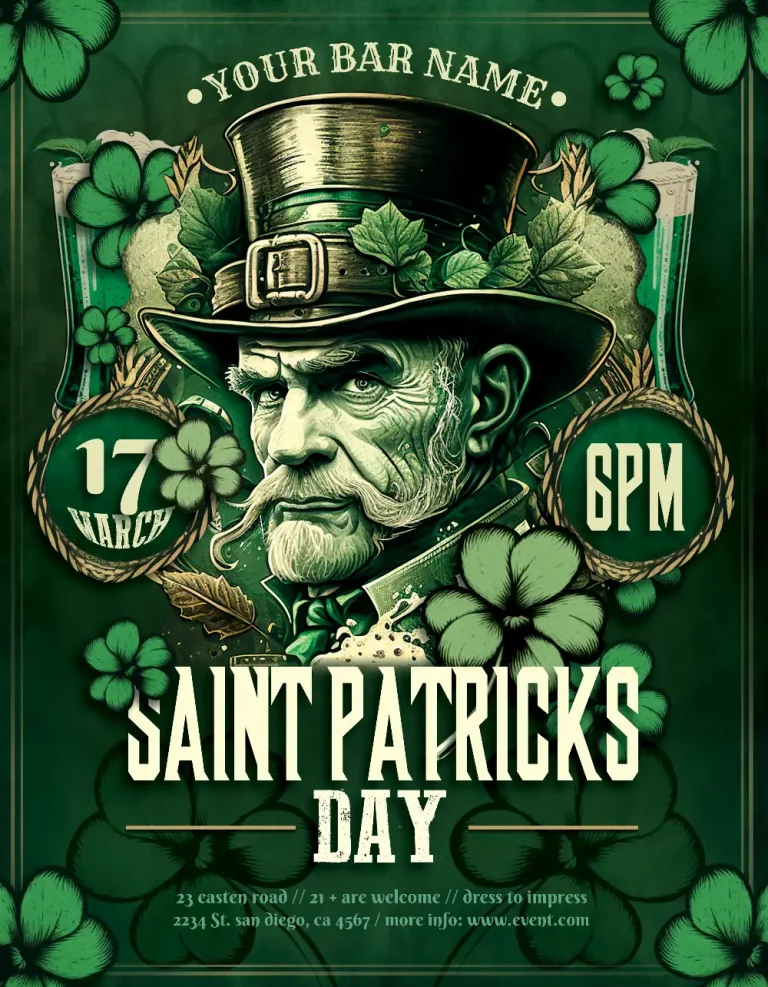 Free St. Patrick’s Day Flyer Template