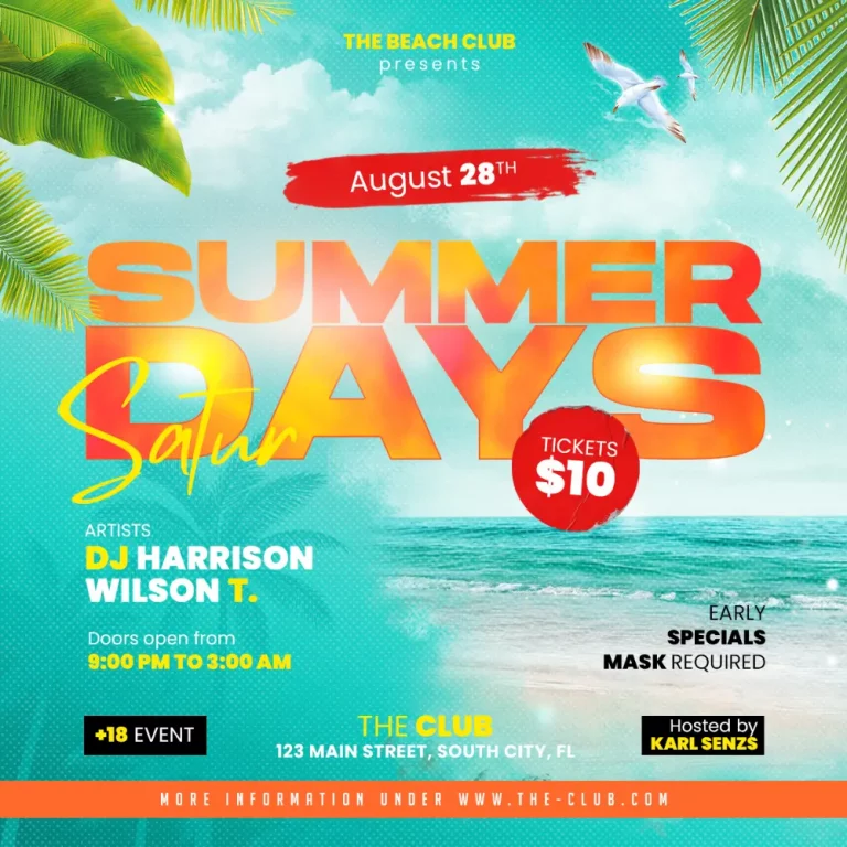Summer Beach Days Instagram Template