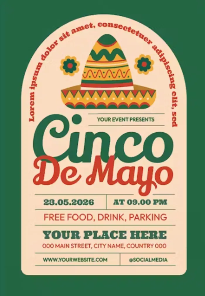 Cinco De Mayo Illustrator Template