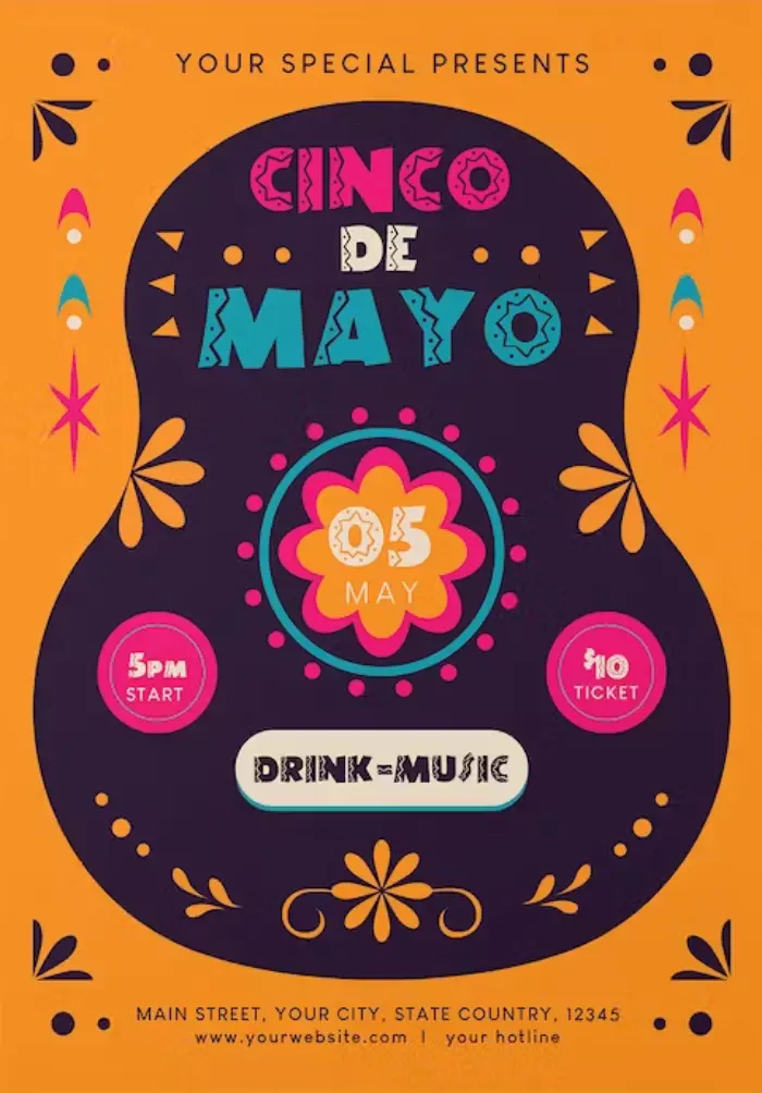 Cinco De Mayo Music Event Flyer Template