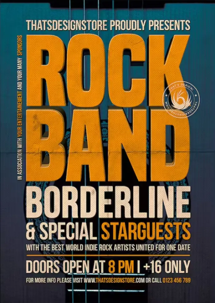 Rock Band Flyer Template