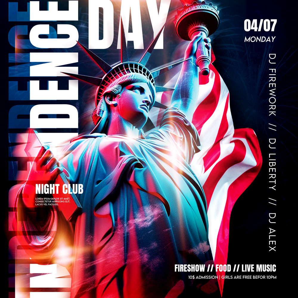 Free 4th of July Instagram Template