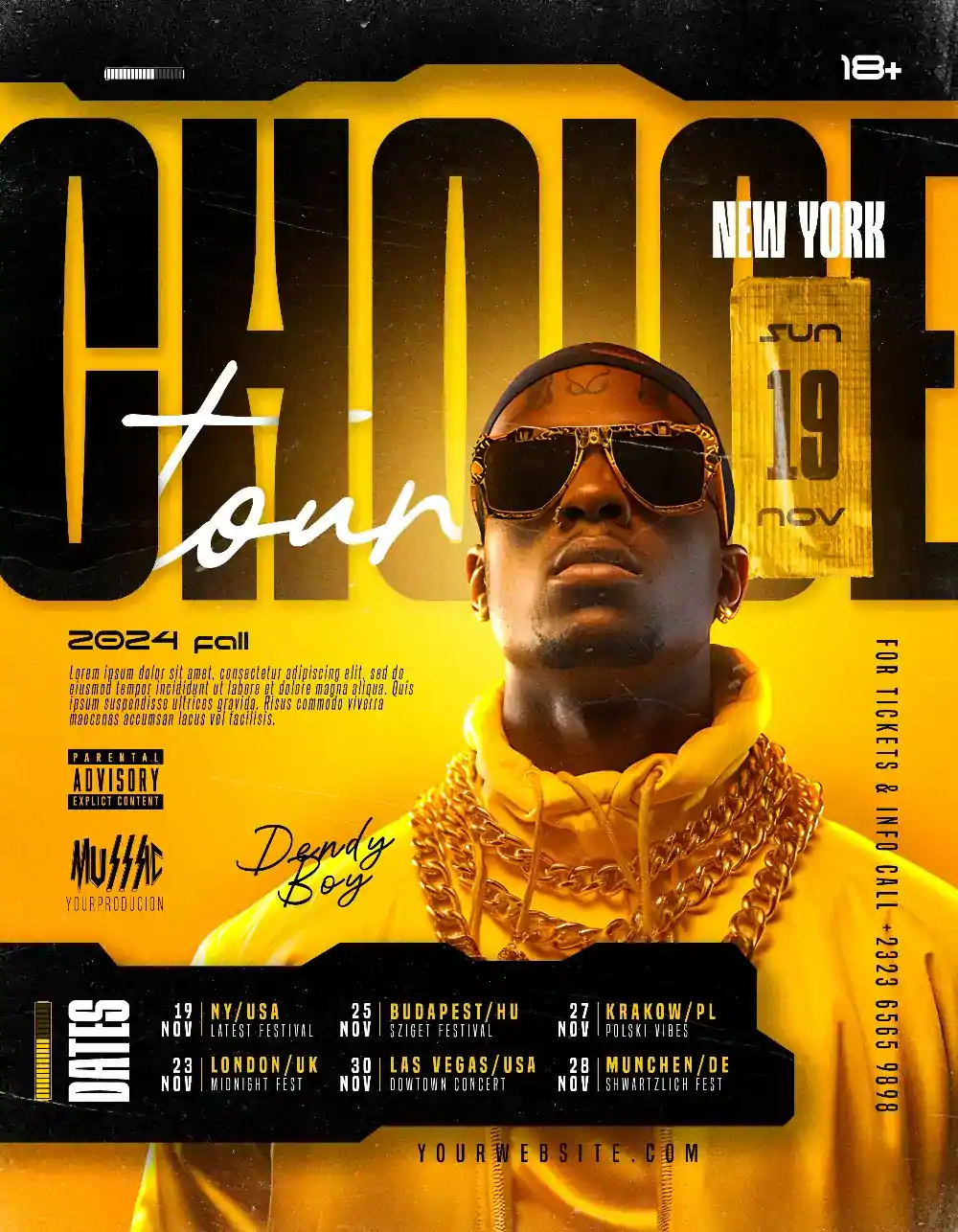 Free Hip Hop Concert Flyer Template