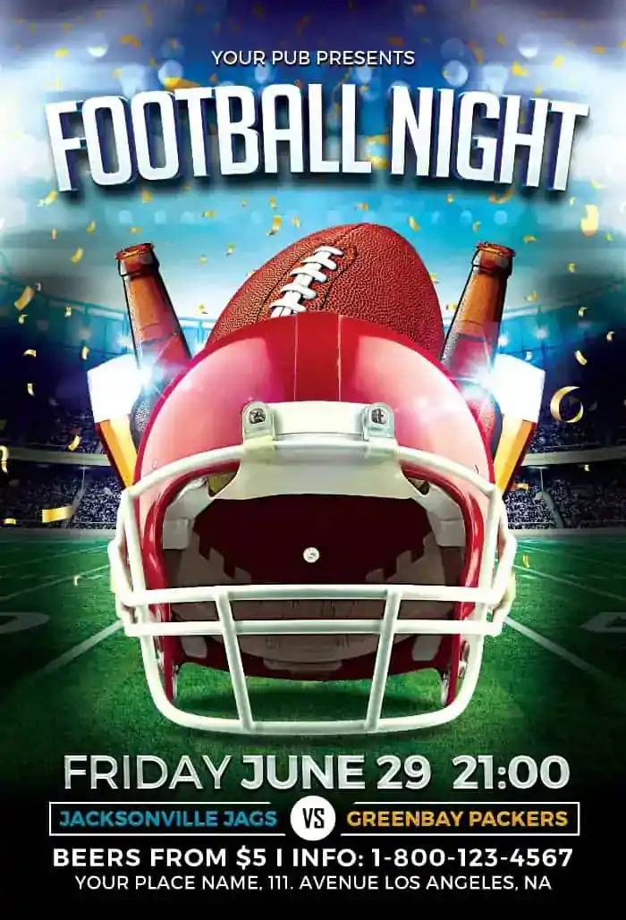 Football Night Flyer Template