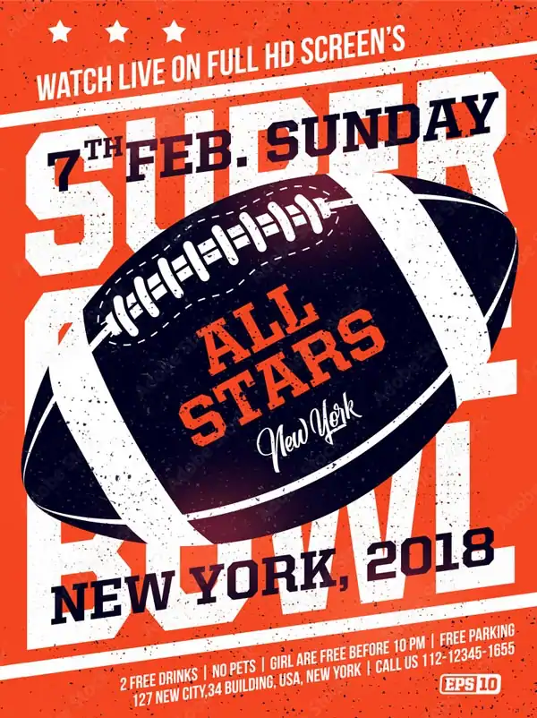Live American Football Game Template