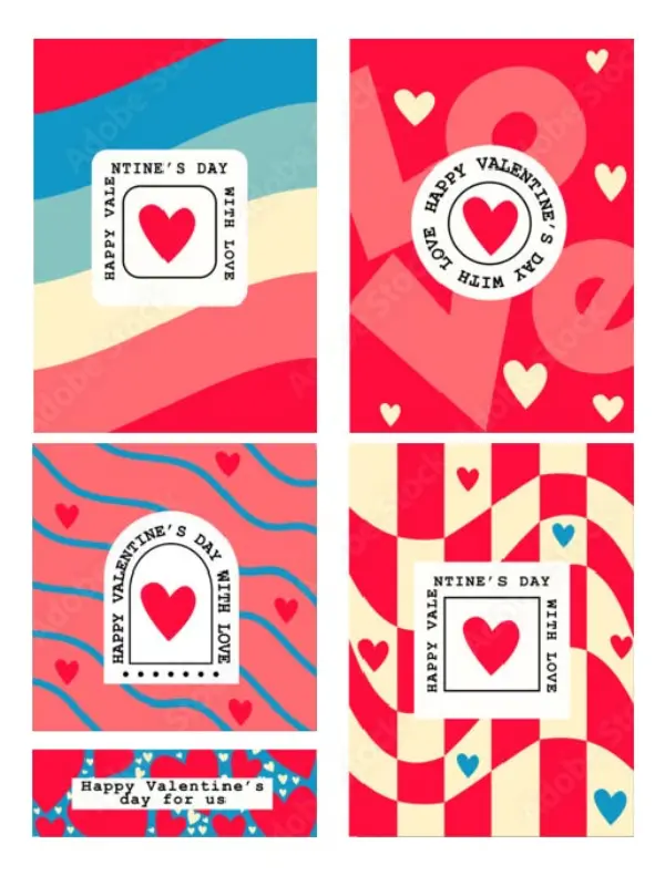 Valentine's Day Card Templates