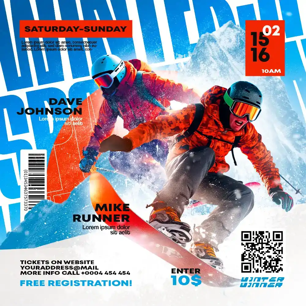 Winter Sport Instagram Template