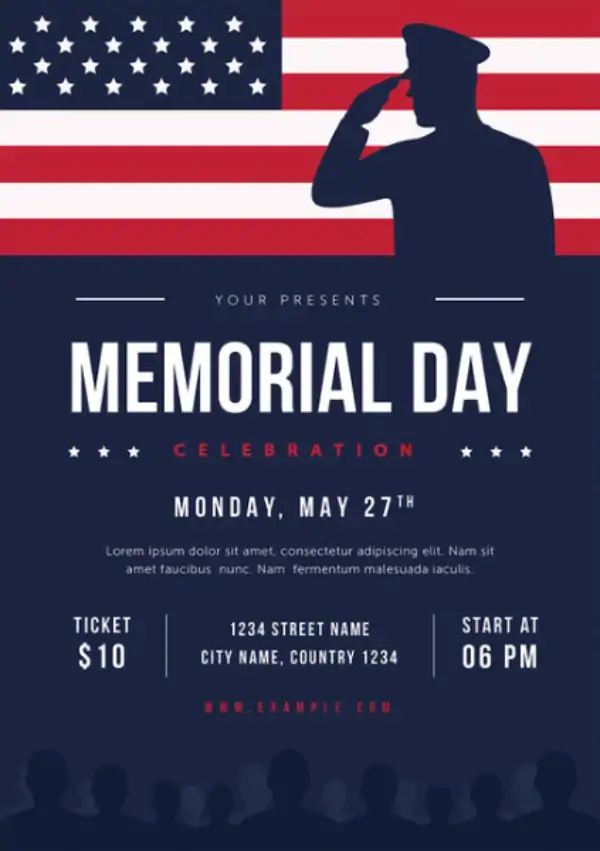 Memorial Day Celebration Template